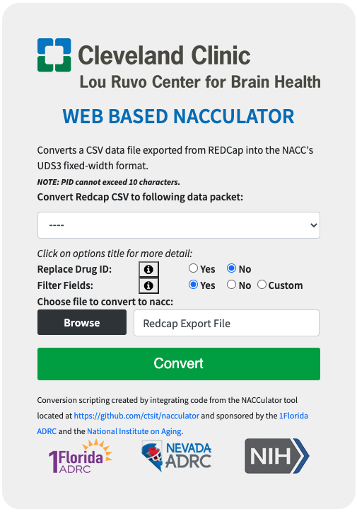 Web Based Nacculator