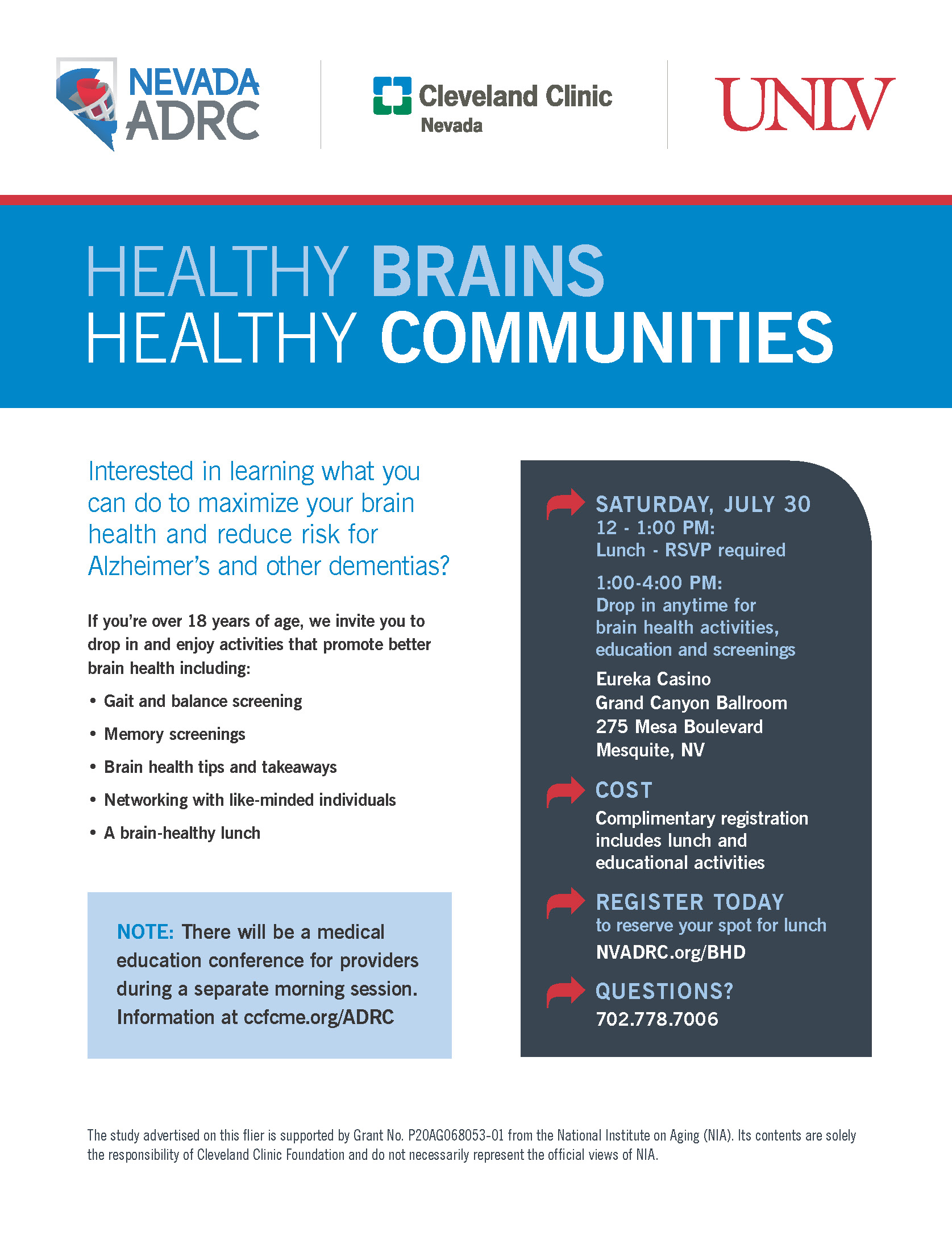 Healthy Brains Healthy Communities